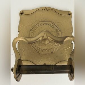 Vintage Amerock Carriage House brass toilet paper holder